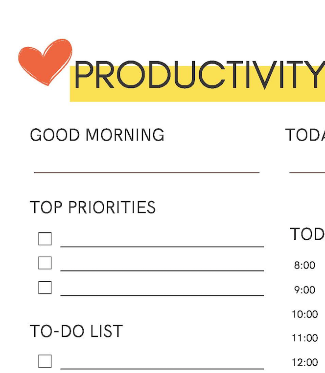 simple daily planner